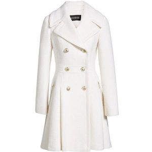 Women's Wool Military Flared Coat